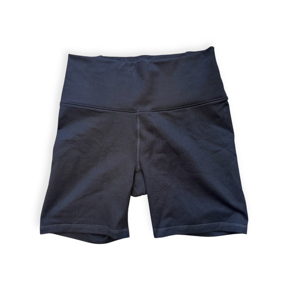 Fabletics Powerhold Black and Orange Crisscross Patterned Athletic Shorts XS - Picture 7 of 8